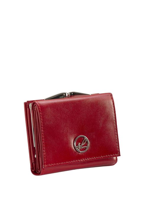 Skórzany czerwony portfel