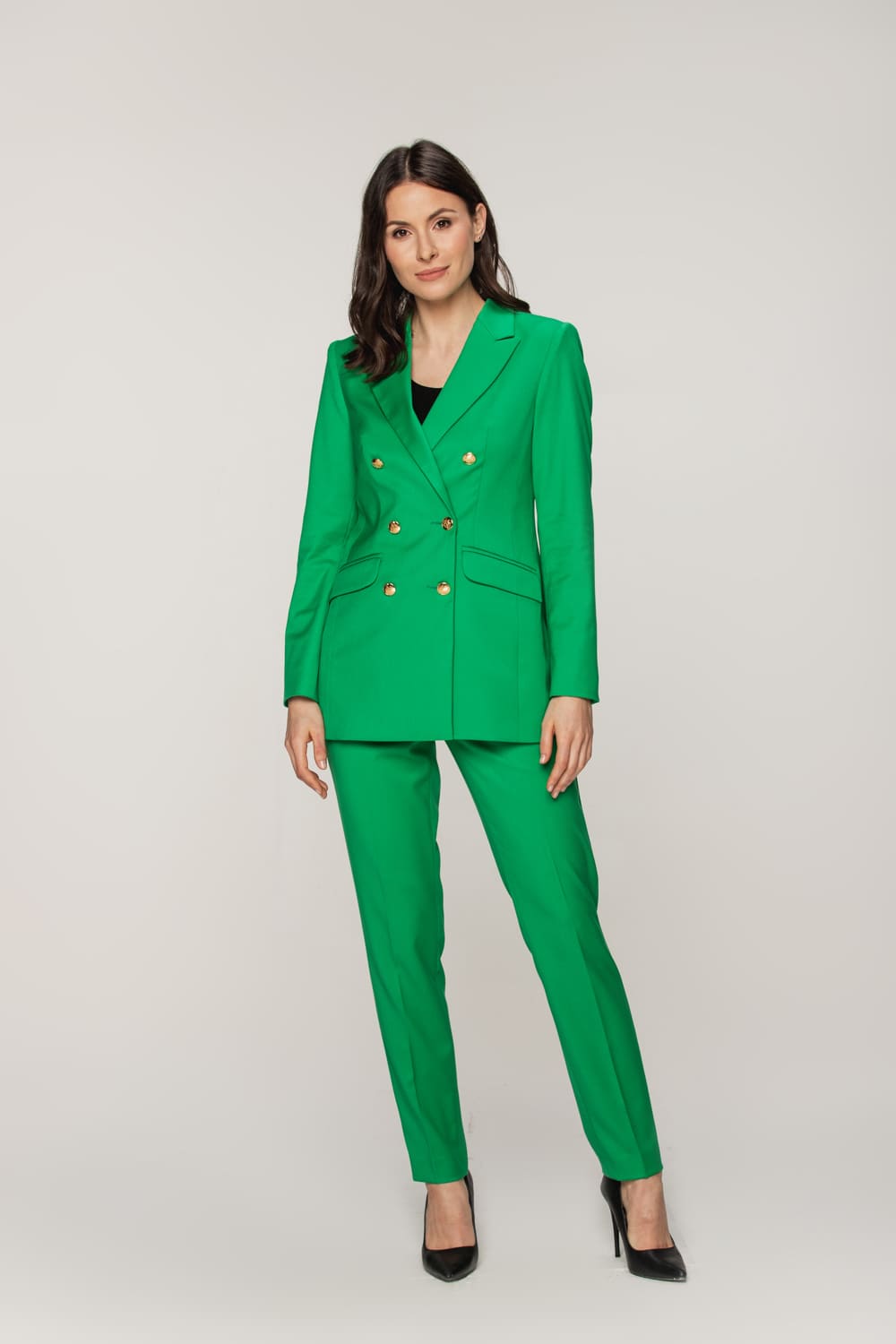 Ołówkowe zielone spodnie