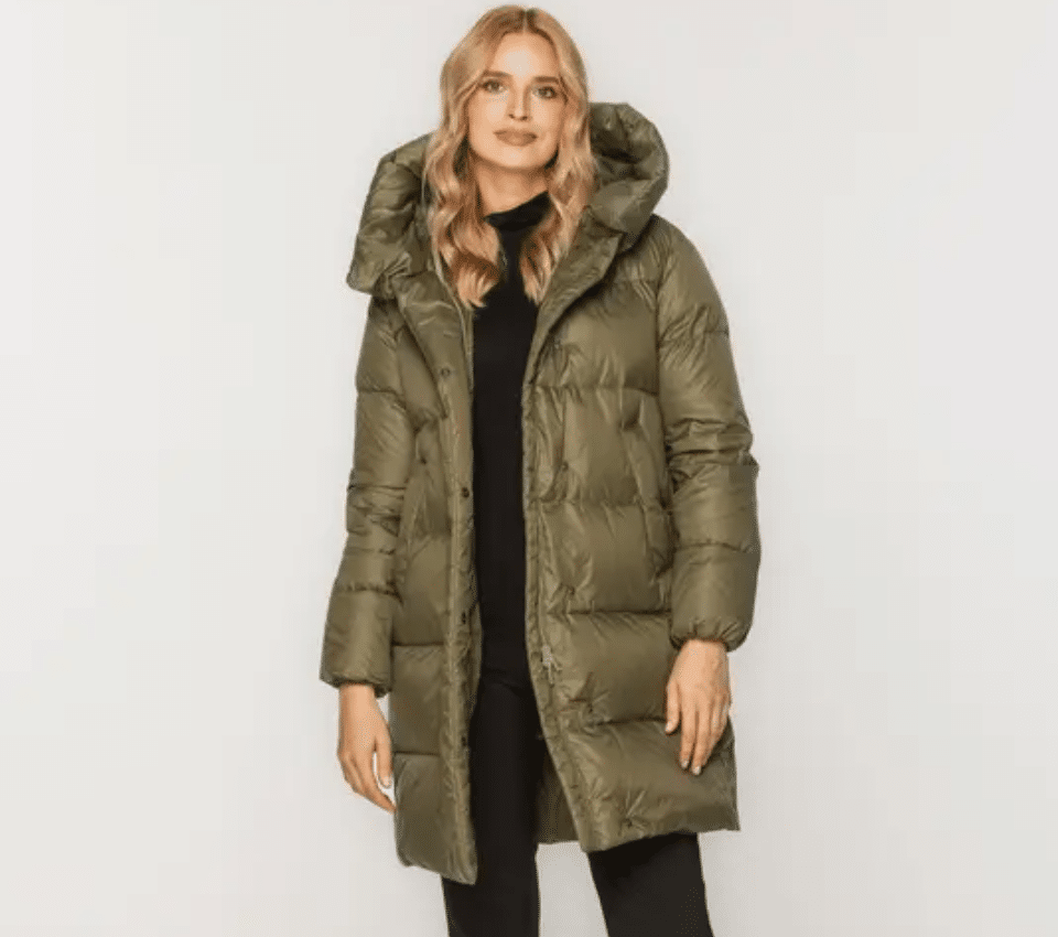 Wizualizacja kobiety w zimowej kurtce