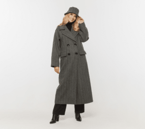 Wizualizacja kobiety w szarym płaszczu Bialcon