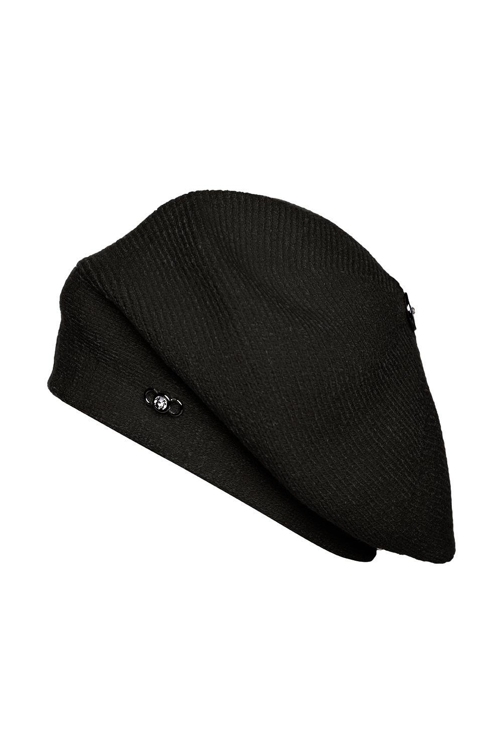 Czarny wygodny beret