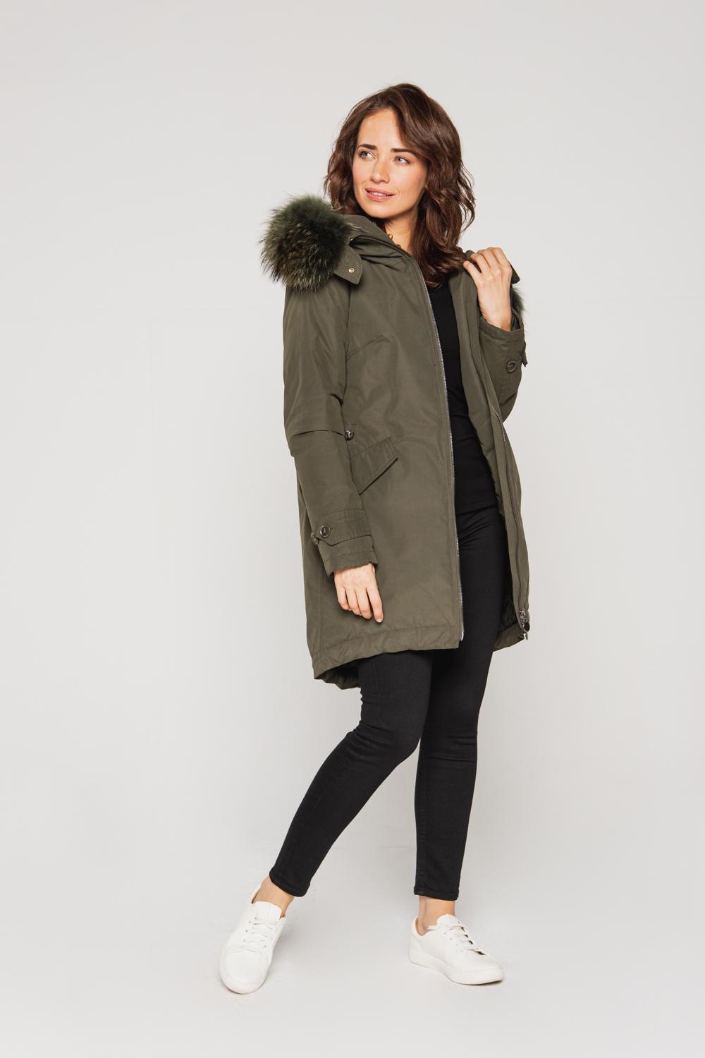 Oliwkowa parka