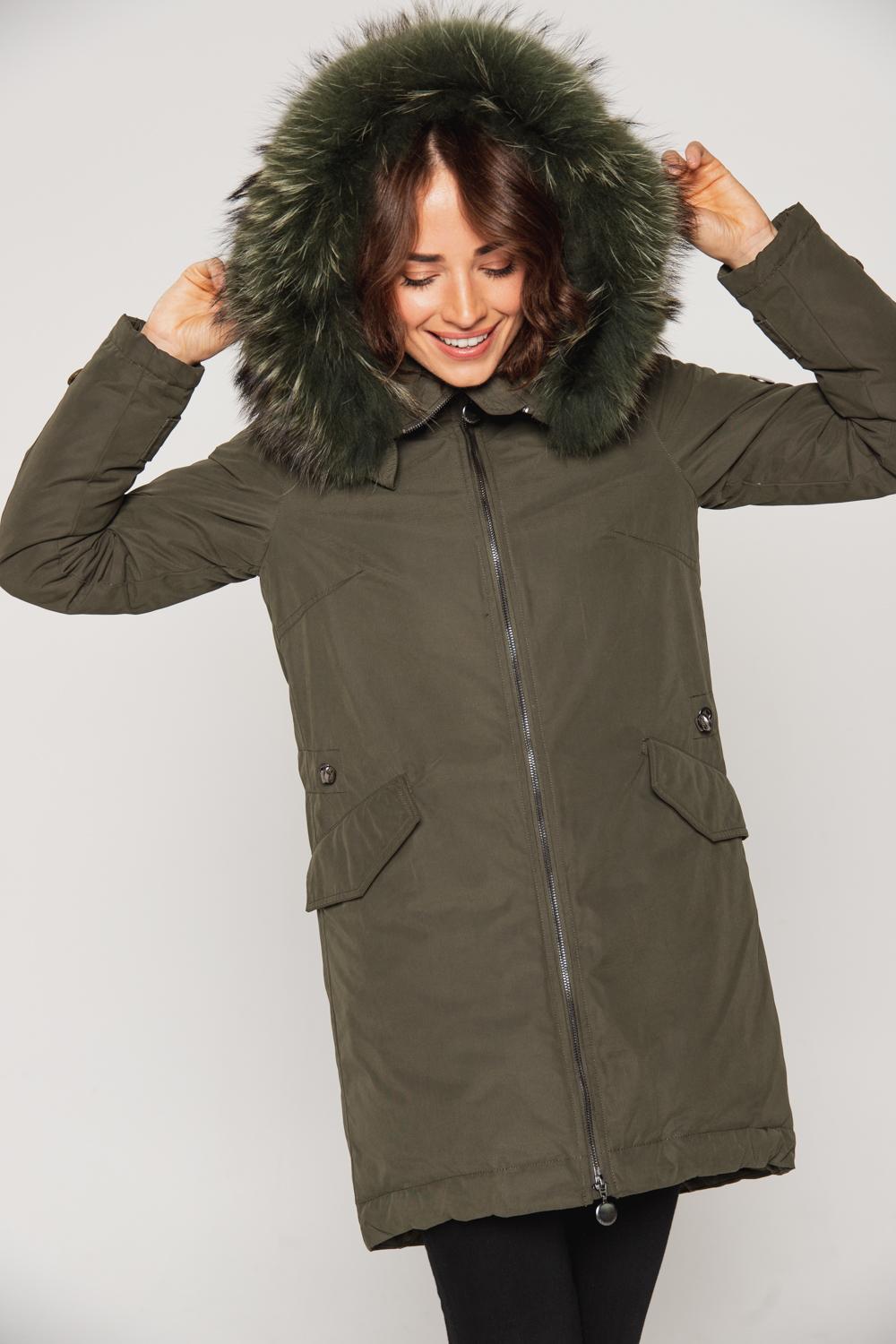 Oliwkowa parka