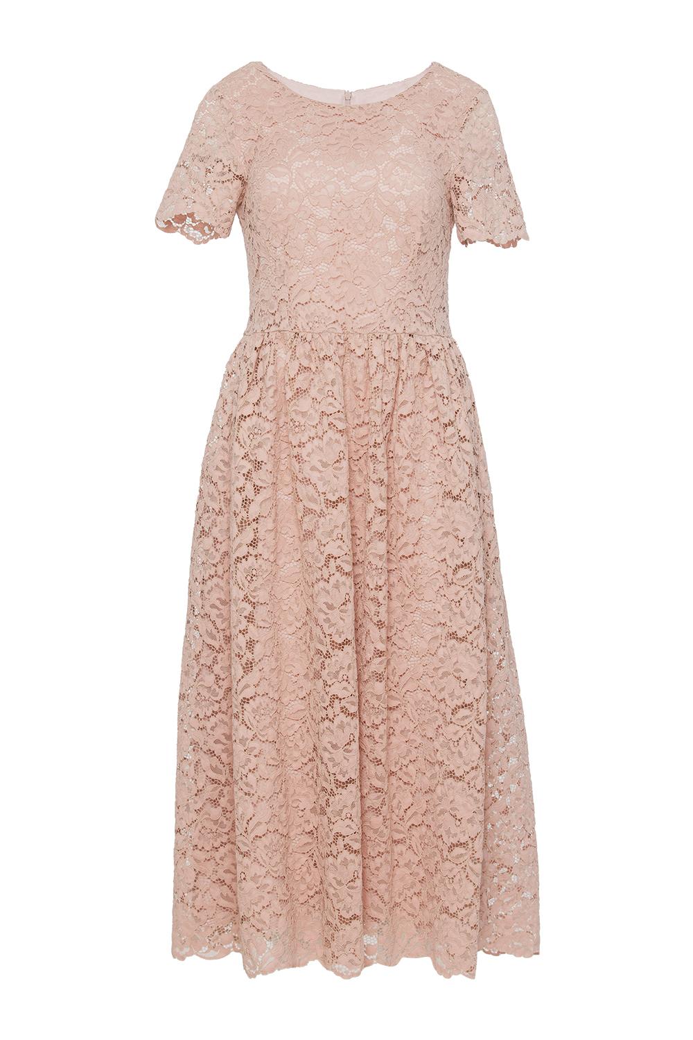 dusty pink lace dress with sleeves Girls Christmas Dress Ellie Flower Girl Dress