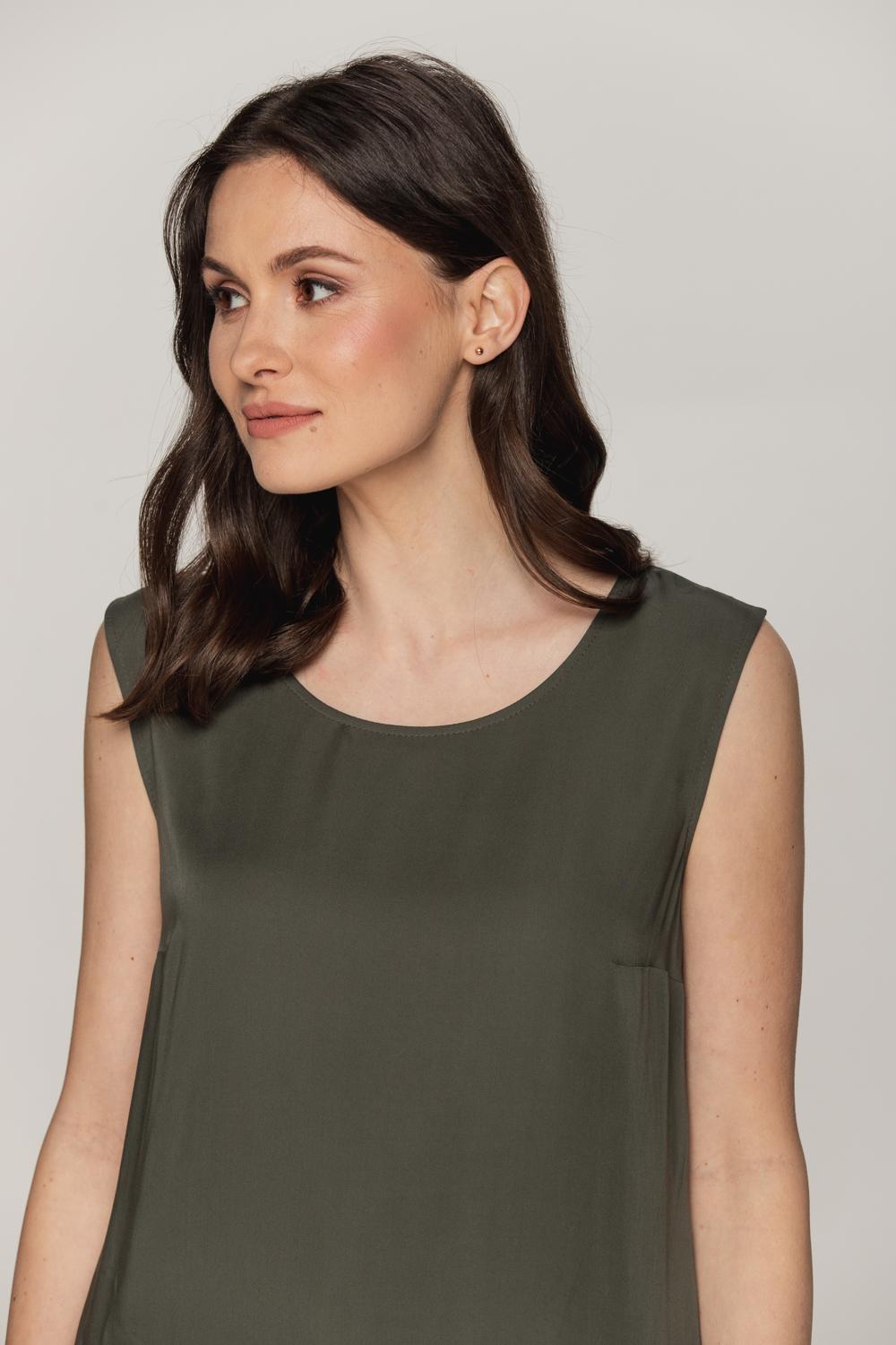 Top w kolorze khaki