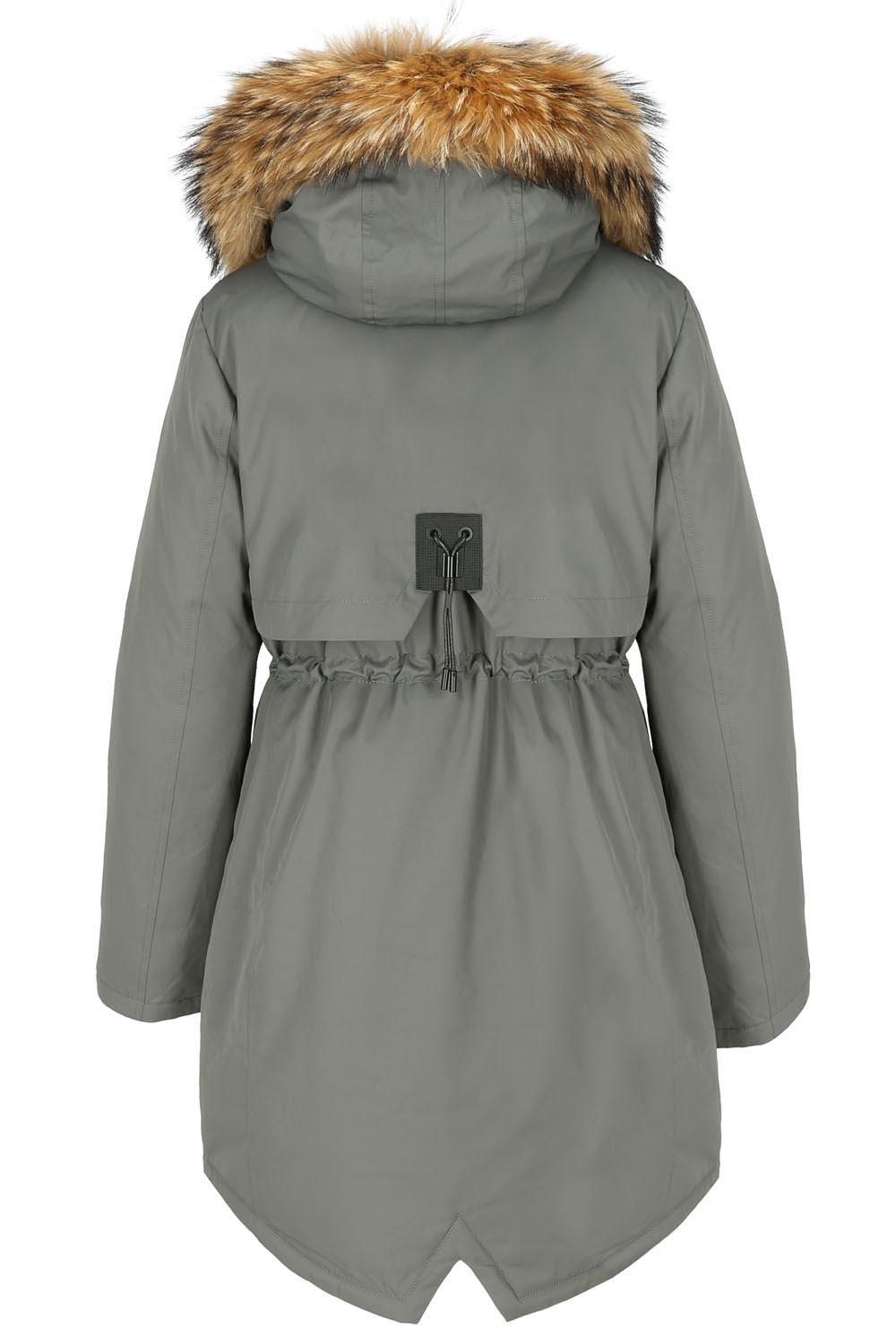 Zimowa parka w kolorze khaki