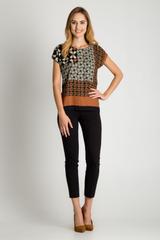 Kimonowa bluzka z łezką na plecach