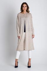 Długi sweter w kolorze ecru