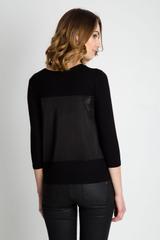 Czarna bluza z rękawem 3/4