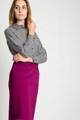 Amaranth skirt with lining