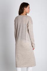 Długi sweter w kolorze ecru