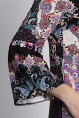 Oryginalna jesienna sukienka we wzory