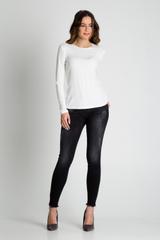 Dopasowana biała bluzka