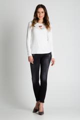 Dopasowana biała bluzka