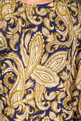 Patterned blouse with 3/4 sleeves