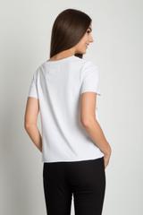 Bawełniany t-shirt z nadrukiem z przodu
