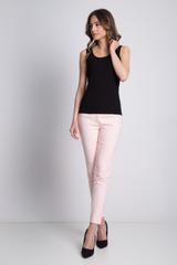 Dzianinowy czarny top na ramiączkach