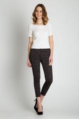 Elegancka bluzka ecru z krótkim rękawem