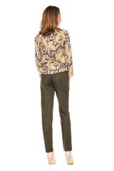 Patterned blouse with 3/4 sleeves