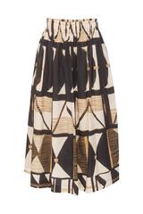 Bawełniana długa spódnica w etniczny wzór