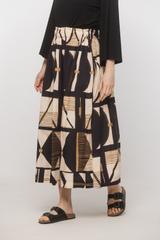 Bawełniana długa spódnica w etniczny wzór