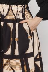 Bawełniana długa spódnica w etniczny wzór