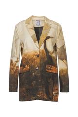 Bawełniana prosta marynarka z linii Bialcon Art