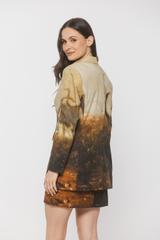 Bawełniana prosta marynarka z linii Bialcon Art