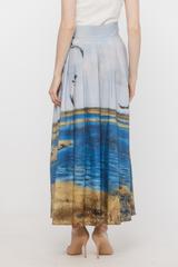 Cotton midi skirt from the Bialcon Art collection