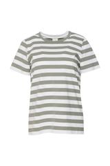 Bawełniany t-shirt w zielone paski