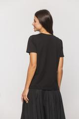 Cotton T-shirt with a contrasting print