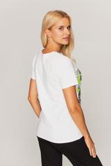 Bawełniany t-shirt z napisem