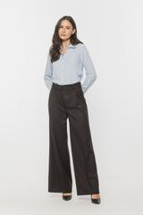 Błękitna koszula z lekkiej tkaniny wiskozowej