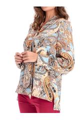 Pastelowa bluzka z wiązaniem