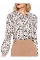 Damska koszula z bufkami i mankietami