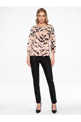 Wzorzysta bluzka z wiskozy