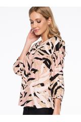 Wzorzysta bluzka z wiskozy