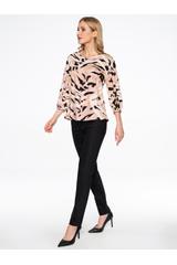 Wzorzysta bluzka z wiskozy