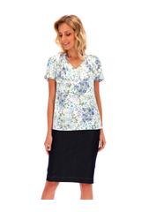 Bluzka z zakładkami o luźnym fasonie