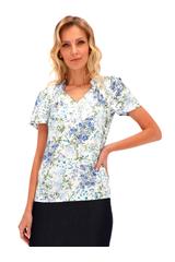 Bluzka z zakładkami o luźnym fasonie