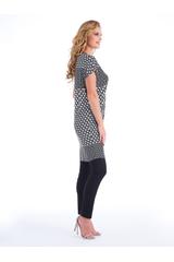 Wiskozowa tunika z dekoltem V