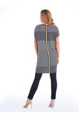 Wiskozowa tunika z dekoltem V