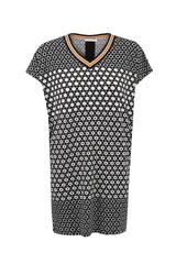 Wiskozowa tunika z dekoltem V