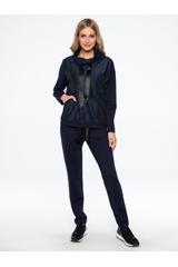 Granatowa bluza z tasiemkami