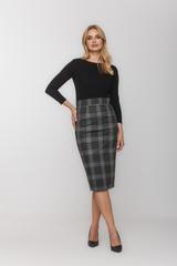 Bluzka basic z rękawem 3/4 w kolorze czarnym