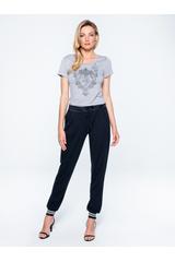 Bluzka z połyskującą aplikacją