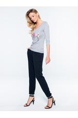 Modna bluzka z elastycznej tkaniny