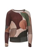 Bluzka w jesiennych kolorach z dzianiny wiskozowej