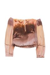 Bluzka w letnich kolorach z regulowanym dekoltem