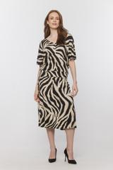 Bluzka w zwierzęcy wzór z dzianiny wiskozowej